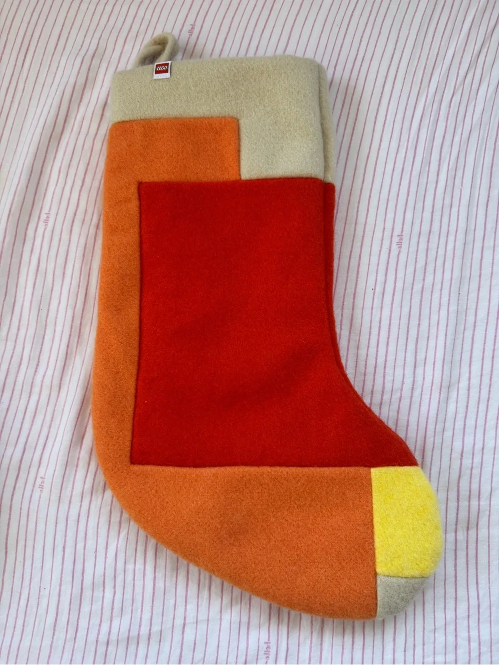 Lego Colorblock Holiday Christmas Stockings,Stocking Stuffer, Set of 4, GUC.
